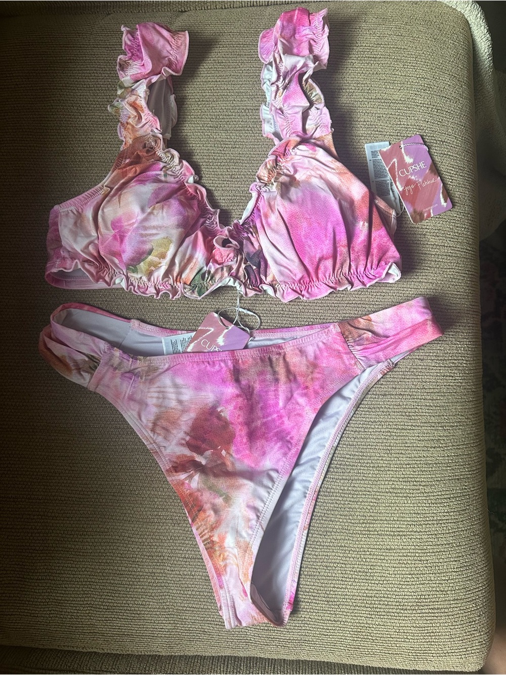 Cupshe x JOJO South Beach Plans Bikini Set NWT